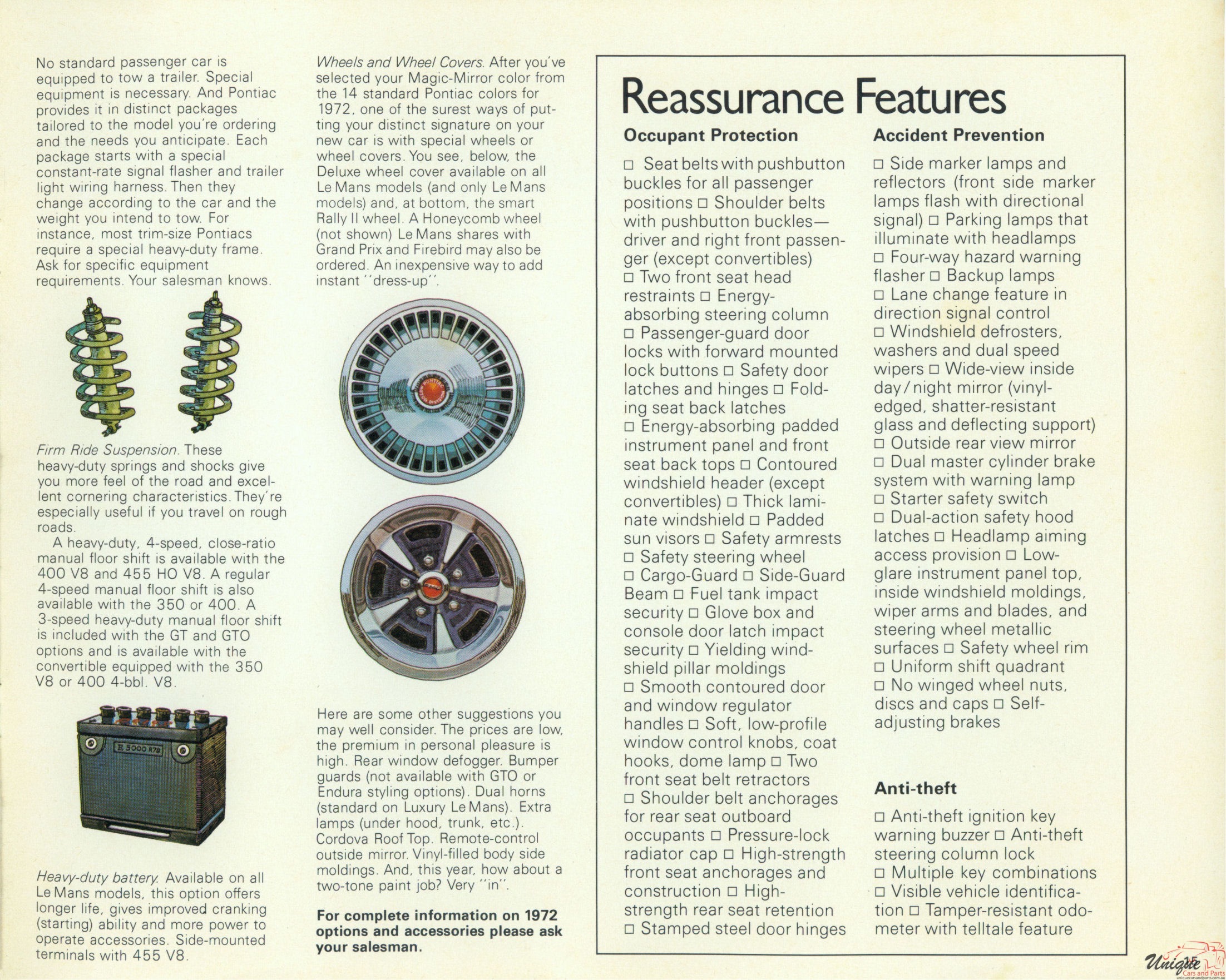 1972 Canadian Pontiac LeMans Brochure Page 7